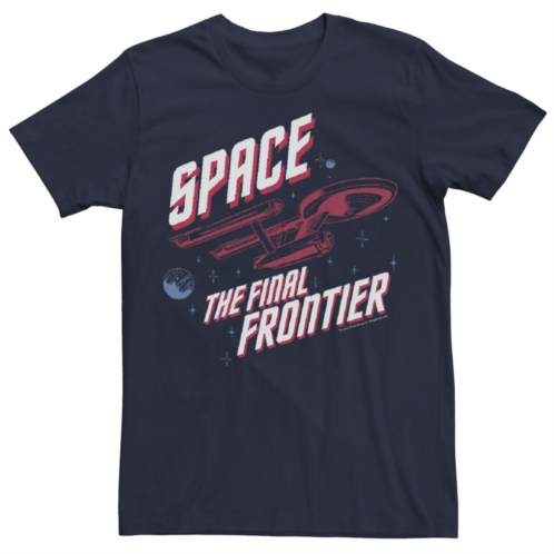 Licensed Character Mens Star Trek Original Series Final Frontier Pop Tee