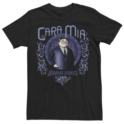 Licensed Character Mens The Addams Family Gomez Cara Mia Portrait Graphic Tee
