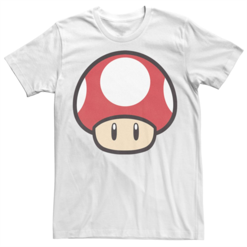 Licensed Character Mens Nintendo Super Mario Mushroom Power-Up Graphic Tee
