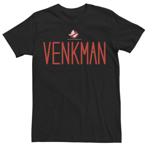 Licensed Character Mens Ghostbusters Venkman Name Logo Tee