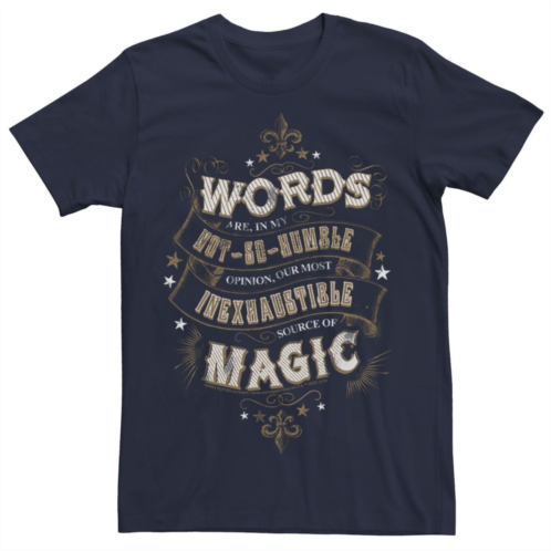 Mens Harry Potter Words Are An Inexhaustible Source Of Magic Tee