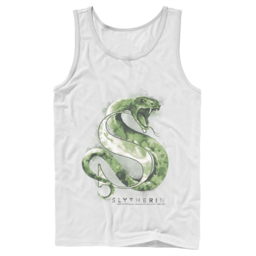 Mens Harry Potter House Slytherin Watercolor Tank Top