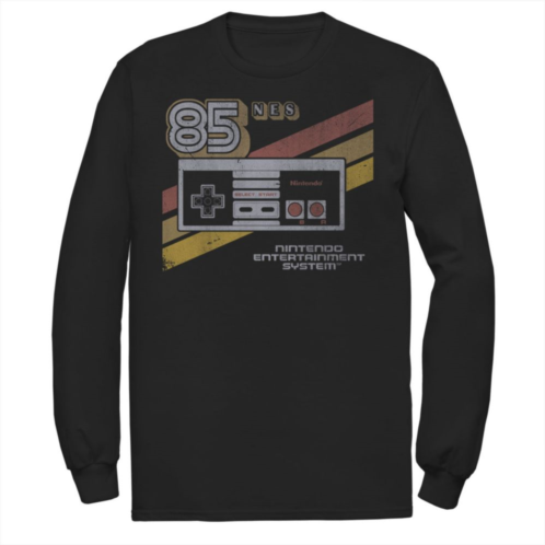 Licensed Character Mens Nintendo NES Controller Retro Stripe 85 Tee