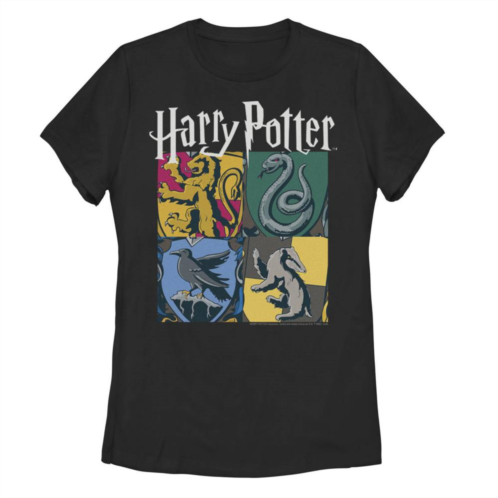 Licensed Character Juniors Harry Potter Hogwarts Houses Graphic Tee