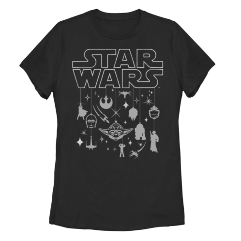 Licensed Character Juniors Star Wars Holiday Silhouette Tee