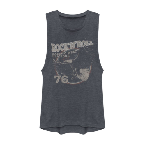 Unbranded Juniors Rock N Roll 76 Tour Muscle Tank Top