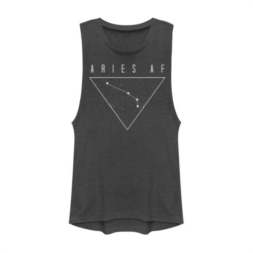 Unbranded Juniors Aries AF Constellation Muscle Tank Top