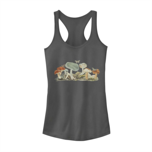 Unbranded Juniors Vintage Mushroom Portrait Tank Top