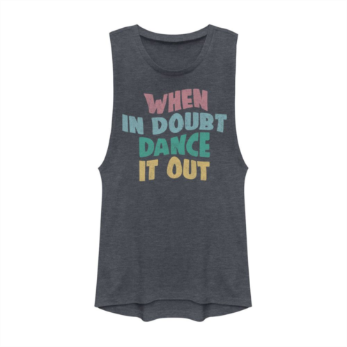Unbranded Juniors When In Doubt Dance It Out Muscle Tank Top