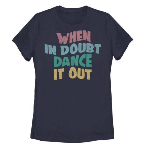 Unbranded Juniors When In Doubt Dance It Out Graphic Tee