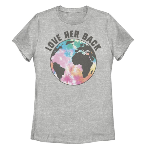 Unbranded Juniors Love Mother Earth Back Graphic Tee