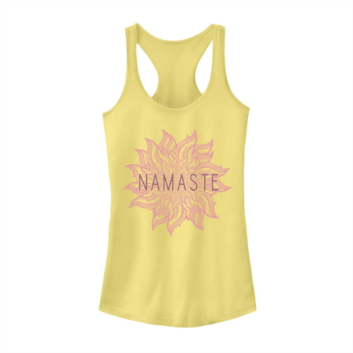 Unbranded Juniors Namaste Sun Yoga Workout Relaxation Graphic Tank Top