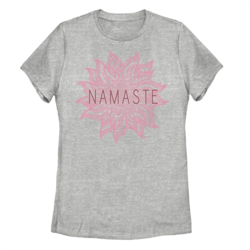 Unbranded Juniors Namaste Sun Yoga Workout Relaxation Graphic Tee