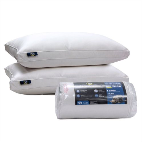 Serta 2-pack White Goose Feather Side Sleeper Pillows