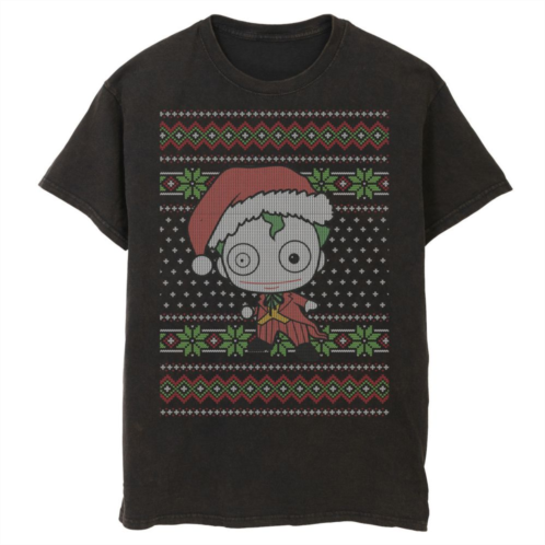 Mens DC Comics Chibi Joker Christmas Sweater Style Tee