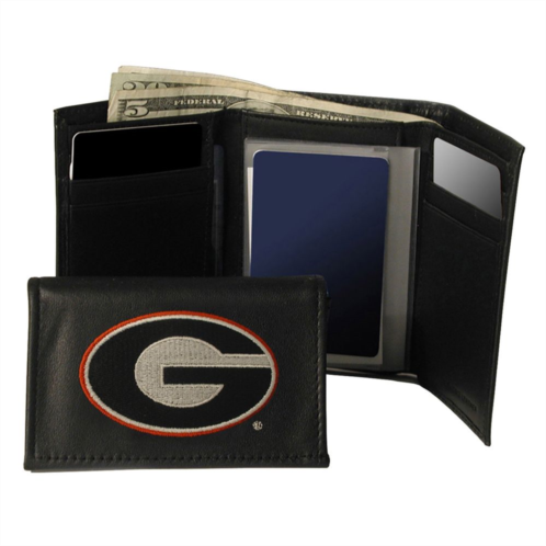 Kohls University of Georgia Bulldogs Trifold Leather Wallet