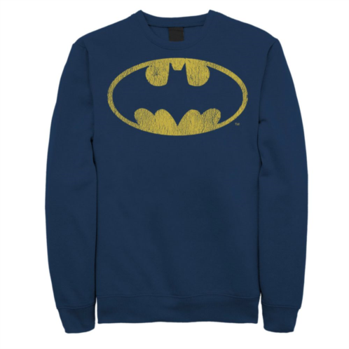 Mens DC Comics Batman Distressed Classic Logo Sweatshirt