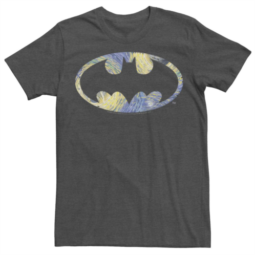 Mens DC Comics Batman Starry Night Logo Tee