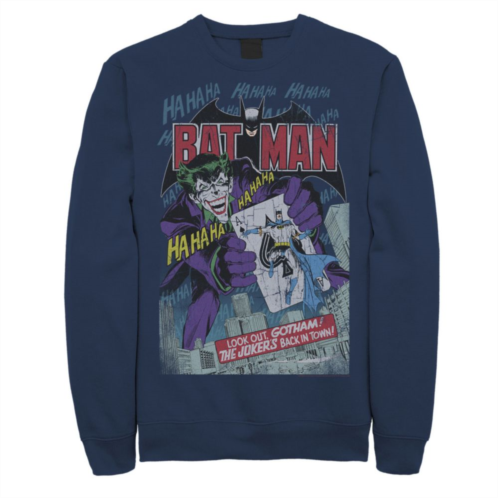 Mens DC Comics Batman And Joker Comic Cover Sweatshirt