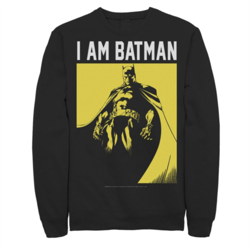 DC Comics Mens I Am Batman Portrait Sweatshirt