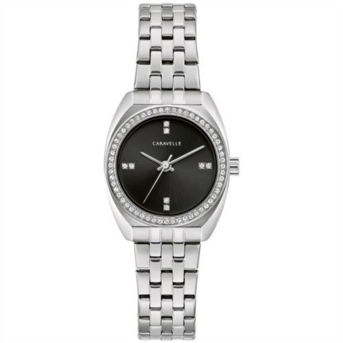 Caravelle by Bulova Womens Crystal Accent Stainless Steel Watch - 43L219