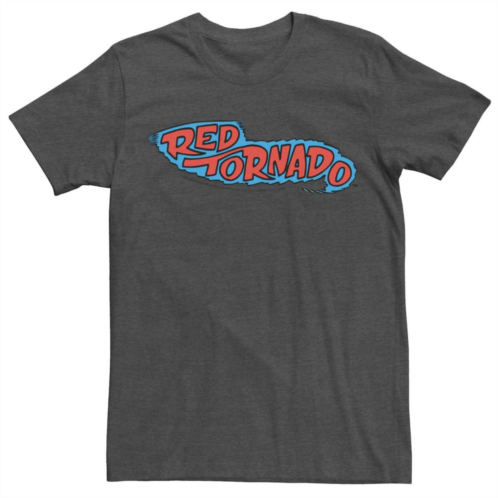 Mens DC Comics Red Tornado Text Logo Poster Tee