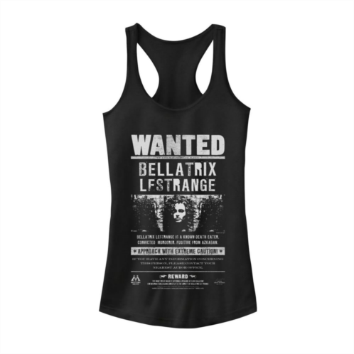 Juniors Harry Potter Bellatrix Lestrange Wanted Poster Tank Top