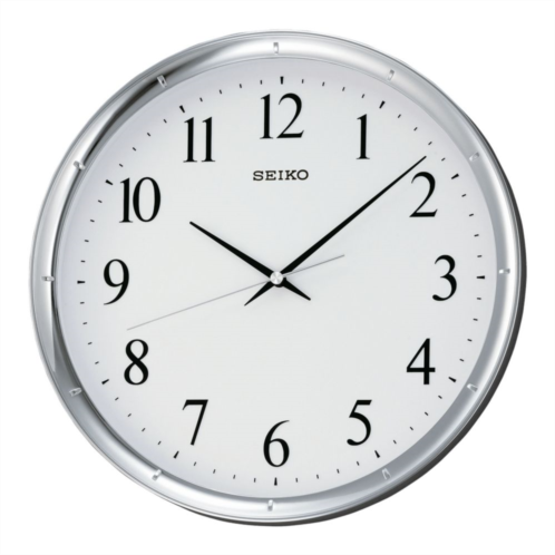 Seiko Ultra Modern Silver Tone Wall Clock