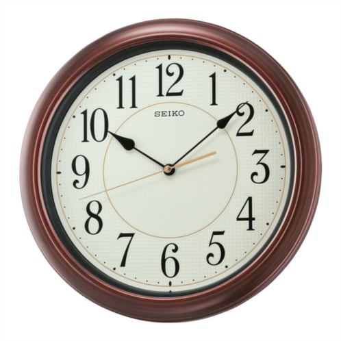 Seiko 13 Numbered Wooden Finish Wall Clock