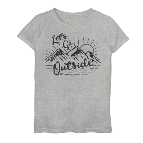 Licensed Character Girls 7-16 Lets Go Outside Sunny Mountains Tee