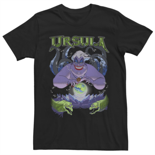 Mens Disney The Little Mermaid Ursula Cauldron Dark Portrait Tee