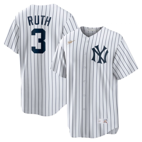 Mens Nike Babe Ruth White New York Yankees Home Cooperstown Collection Player Jersey