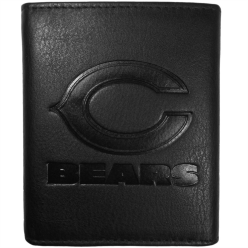 Unbranded Mens Chicago Bears Embossed Leather Tri-Fold Wallet