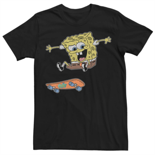 Mens Nickelodeon SpongeBob SquarePants Skateboard Ride Tee