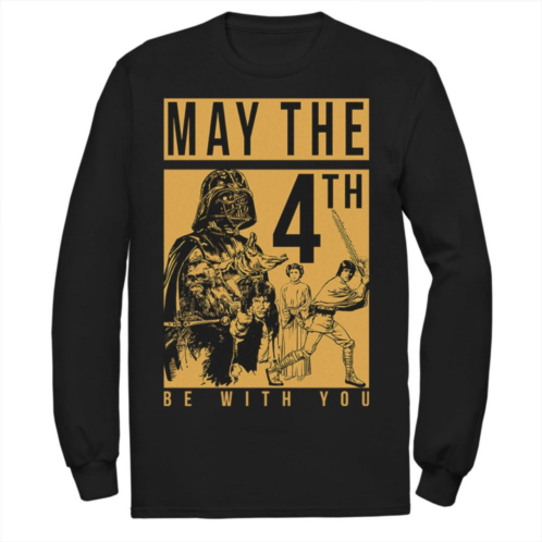 Mens Star Wars May The Forth Be With You Collage Poster Tee