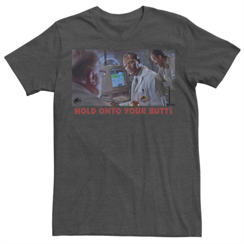 Mens Jurassic Park Hold Onto Your Butts Photo Tee