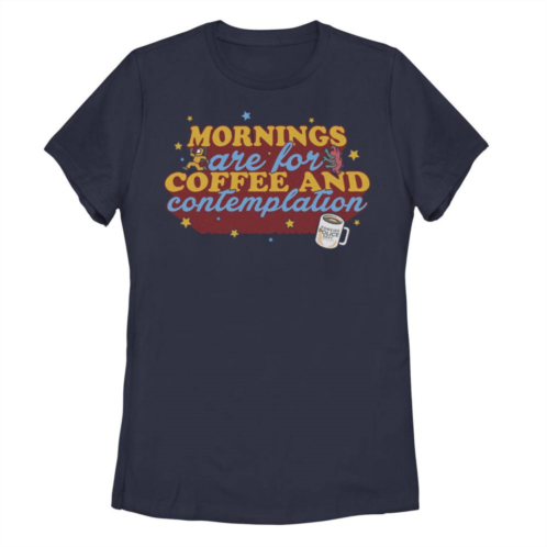 Licensed Character Juniors Netflix Stranger Things Mornings Are For Coffee And Contemplation Tee