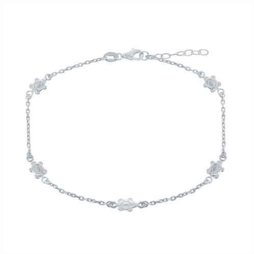 Unbranded Sterling Silver Turtles Anklet