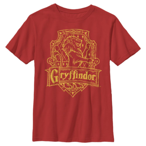 Boys 8-20 Harry Potter Gryffindor Line Art Crest Graphic Tee