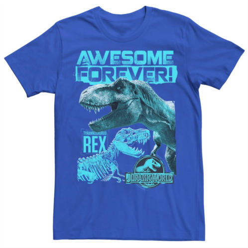 Licensed Character Mens Jurassic World Two T-Rex Awesome Forever Tee