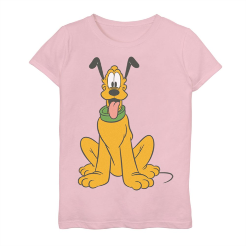 Disneys Mickey Mouse Girls 7-16 Pluto The Dog Portrait Graphic Tee