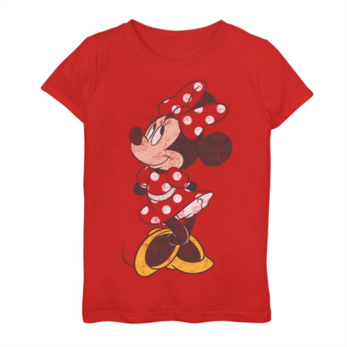 Disneys Mickey Mouse & Friends Girls 7-16 Minnie Mouse Simple Graphic Tee