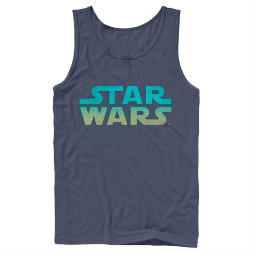 Mens Star Wars Neon Vibrant Colored Logo Tank Top