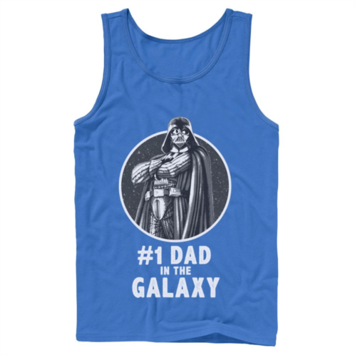 Mens Star Wars Darth Vader #1 Dad In The Galaxy Tank Top