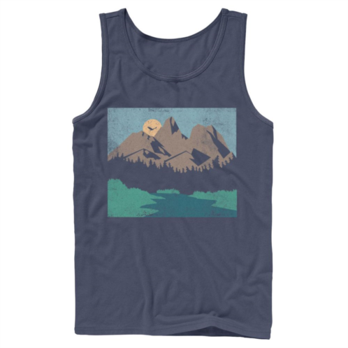 Licensed Character Mens Fifth Sun Outdoors Mountain Sketch Tank Top