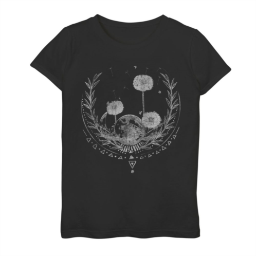 Licensed Character Girls 7-16 Dandelions And Moon Crescent Graphic Tee