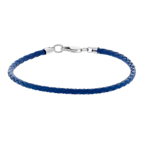 Lavish by TJM Blue Braided Leather Cord Bracelet