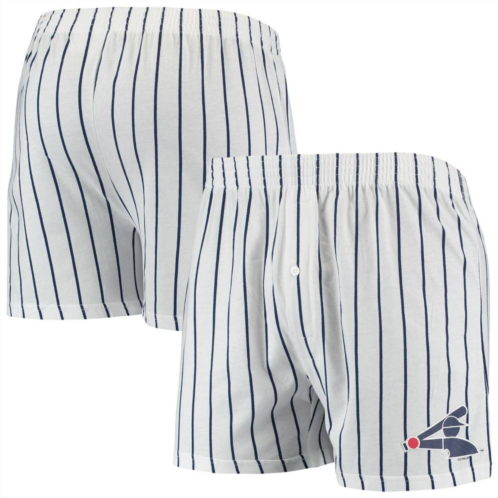 Unbranded Mens Concepts Sport White/Navy Chicago White Sox Vigor Pinstripe Boxer Shorts