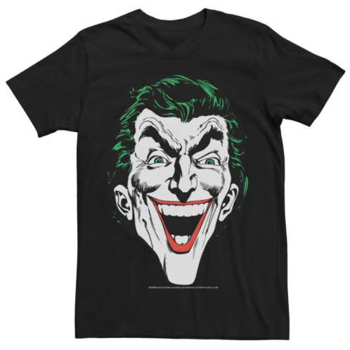 DC Comics Mens Batman Joker Retro Laugh Head Shot Tee