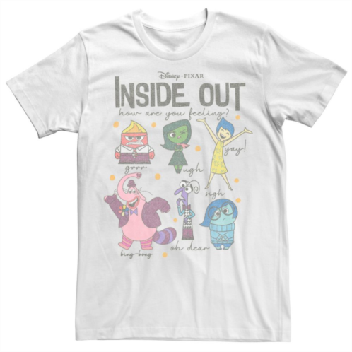 Mens Disney / Pixar Inside Out How Are You Feeling Group Shot Short Sleeve Tee